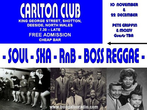 10th november, carlton club, deeside, north wales. free even