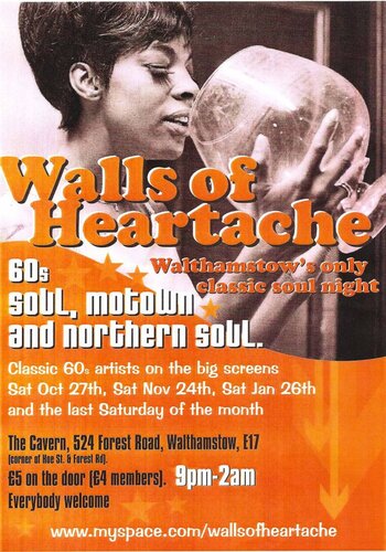 walls of heartache, walthamstow's classic soul night, lo