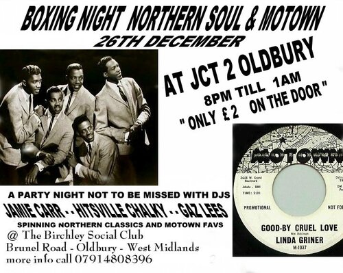 boxing night northern & motown at jct 2 west mids