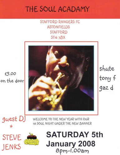 the soul academy - stafford rangers soul nights