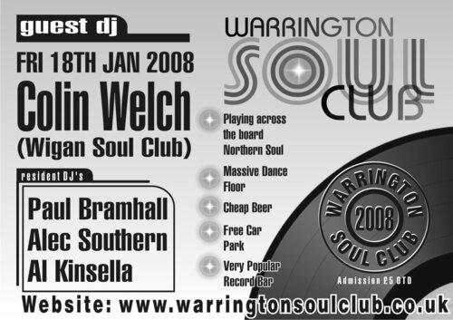 new look warrington soul club event fri 18th jan