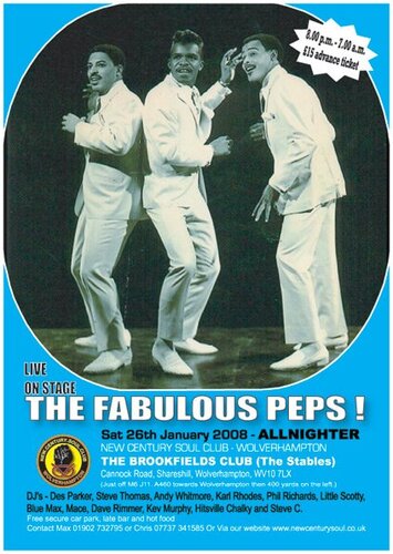 the fabulous peps live at ncs wolverhampton niter