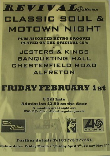 revival-classic soul & motown night-alfreton derbys