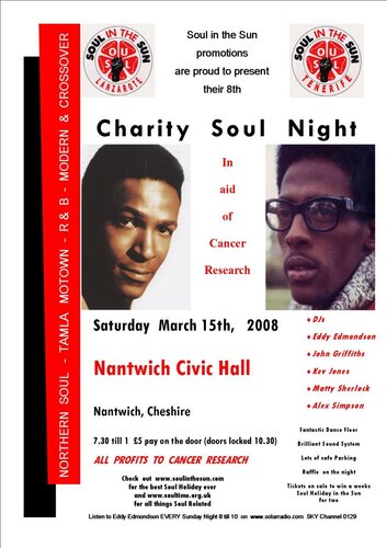 charity soul night nantwich civic hall