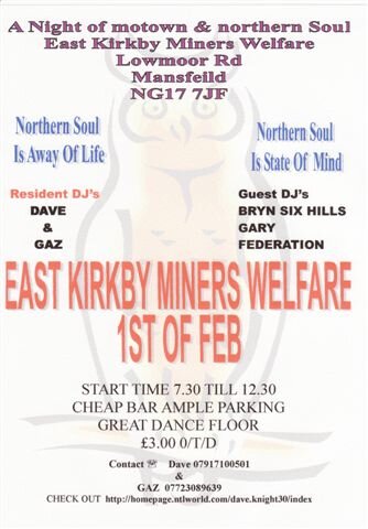 east kirkby miners welfare 1/2/08