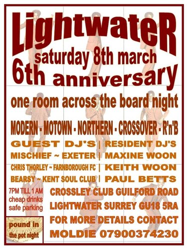 lightwater **** saturday 8th march