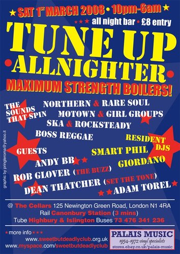 tune up allnighter, london, 1st march