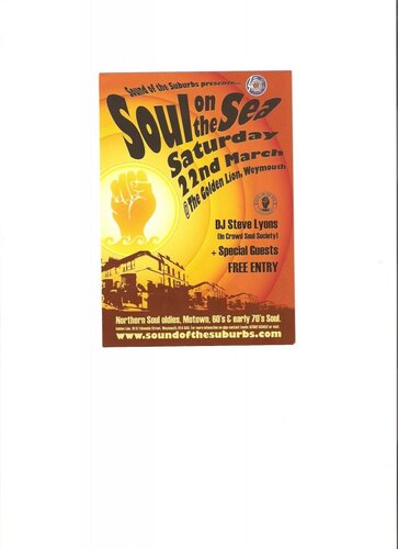 free soul weymouth easter saturday 22 march