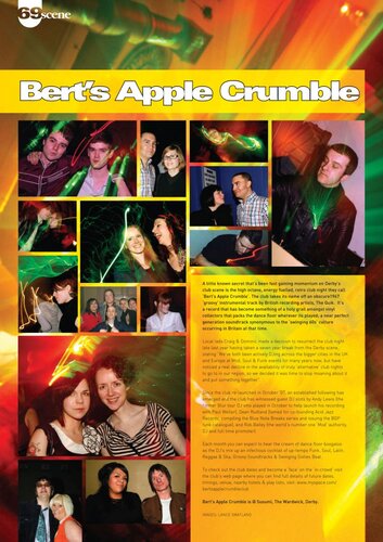 berts apple crumble - derby