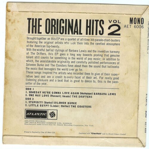 original hits vol 2 atlantic b side