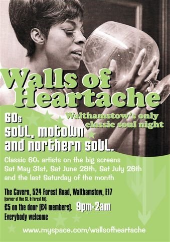 walls of hearache walthamstow, sat 31st may