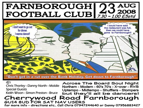 farnborough fc soul night 23rd august 2008