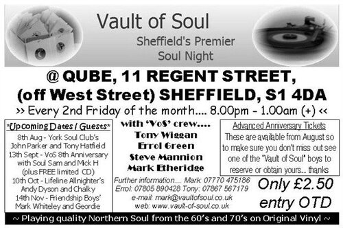 vault of soul @ qube, sheffield - fri 8th august