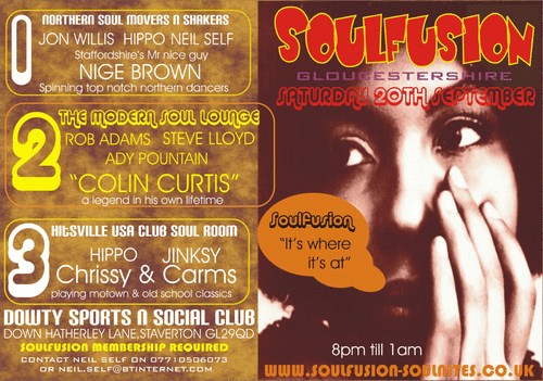 soulfusion gloucester 20th september