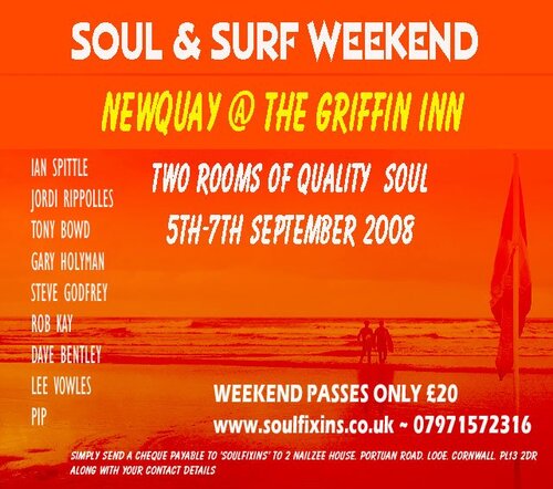 countdown to newquay soul & surf weekend