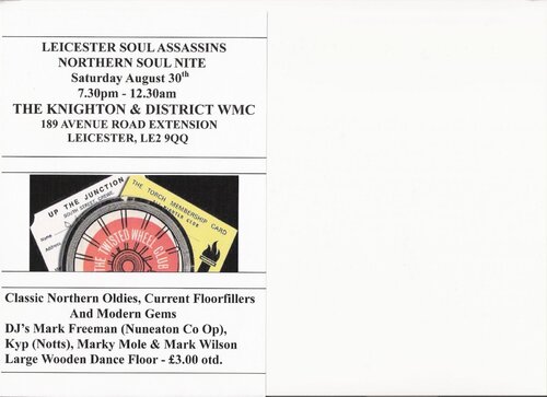 leicester soul assassins 30th august