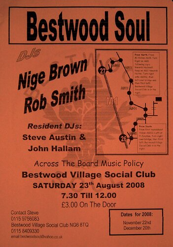 bestwood soul club nottingham 23rd august 2008