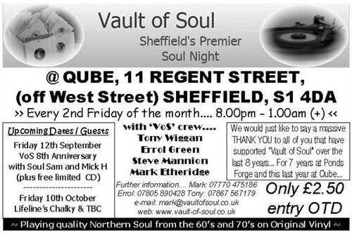 vault of soul @ qube, sheffield - fri 12th sept, 8th anniver