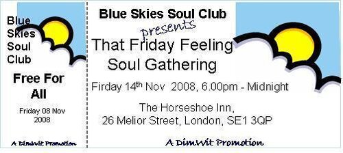blue skies, that friday feeling - soul gathering, friday 14t