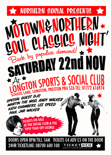 northern social presents "motown & northern soul cl
