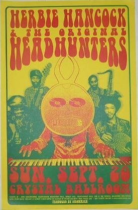 herbie hancock headhunters portland funk jazz concert poster