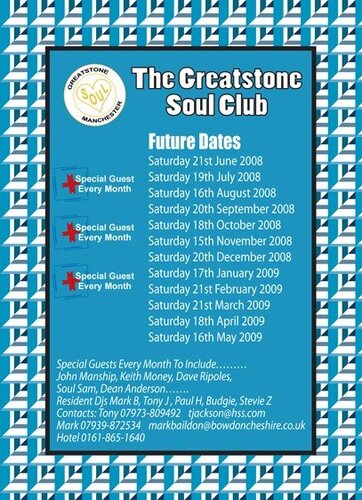 the greatstone soul club - future dates