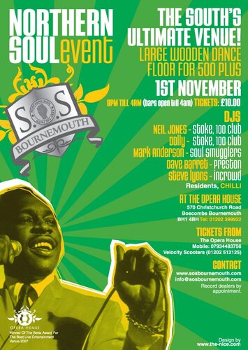 bournemouth northern soul event 1st november
