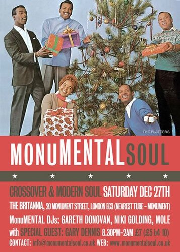 monumental soul - 27th december with gary dennis