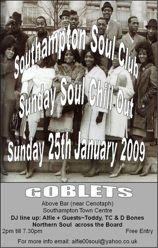 sunday soul chill out at goblets, southampton