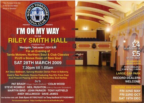 north yorkshire soul club - sat 28th march