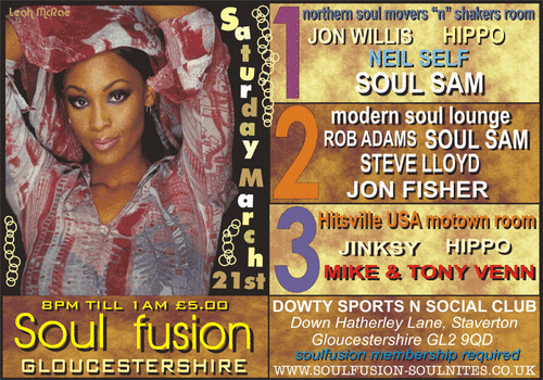 march 21st soulfusion gloucestershire