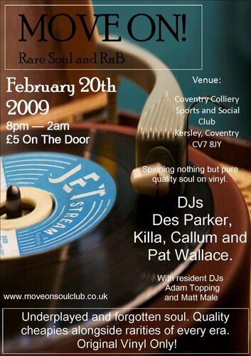 move on rare soul club 20th february