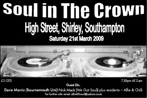 soul in the crown, saturday 21st march 2009