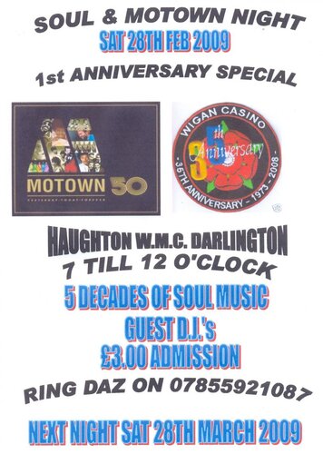 1st anniversary, haughton w.m.c. darlington