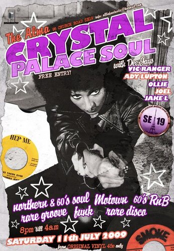 crystal palace soul july 11th free entry!