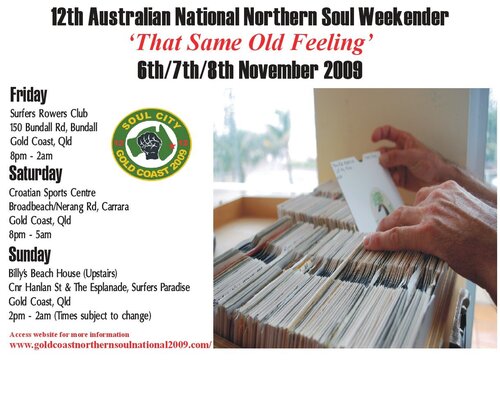 12th australian national northern soul weekender 2009