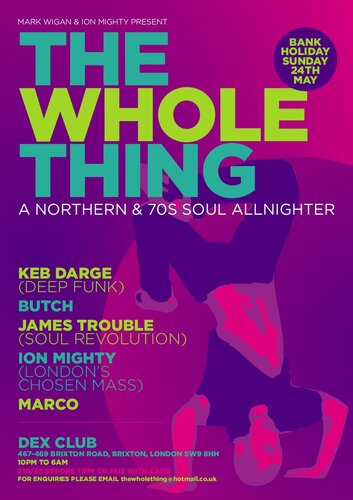 the whole thing allnighter sunday 24th may