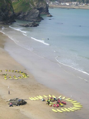 watching the surfers - newquay 2009
