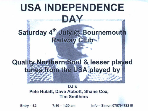 usa independance day - bournemouth railway club