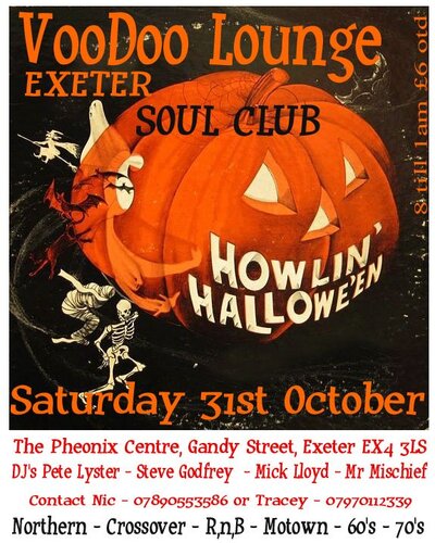 howlin hallowe'en" exeter soul club