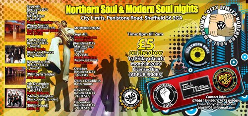 the blackpool mecca revival(colin curtis) city limits soul nights(sheffield)
