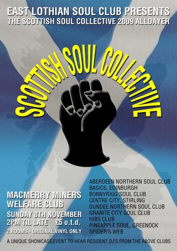 scottish soul collective - all dayer - sunday 08 november