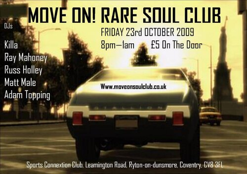 move on rare soul club 23rd october 2009