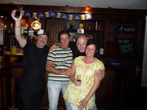 brian the hat, fred krol, pete higson & nadine. last month