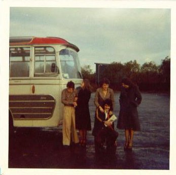 biddulph first wigan trip bill halls bus oct 1973