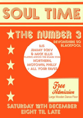 soul time at the number 3 blackpool