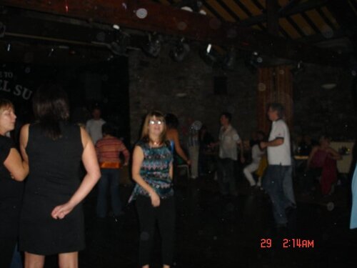 sue having a dance