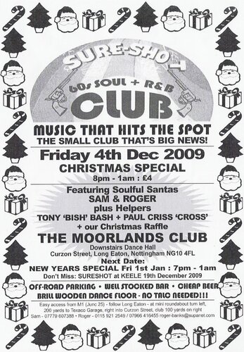 sure-shot 60's soul & r & b club, long eaton, nottingham