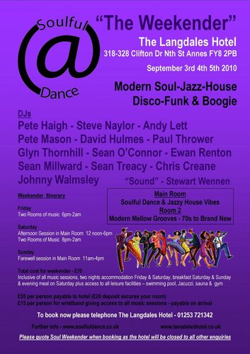 soulful dance @ - "the weekender" september 3rd/4th/5th 2010
