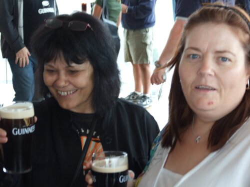 margie & lou with pints